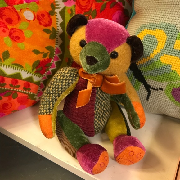 Vintage Other - Little Patchwork Patch Teddy Bear Vintage Other - Little Patchwork Patch Teddy Bear